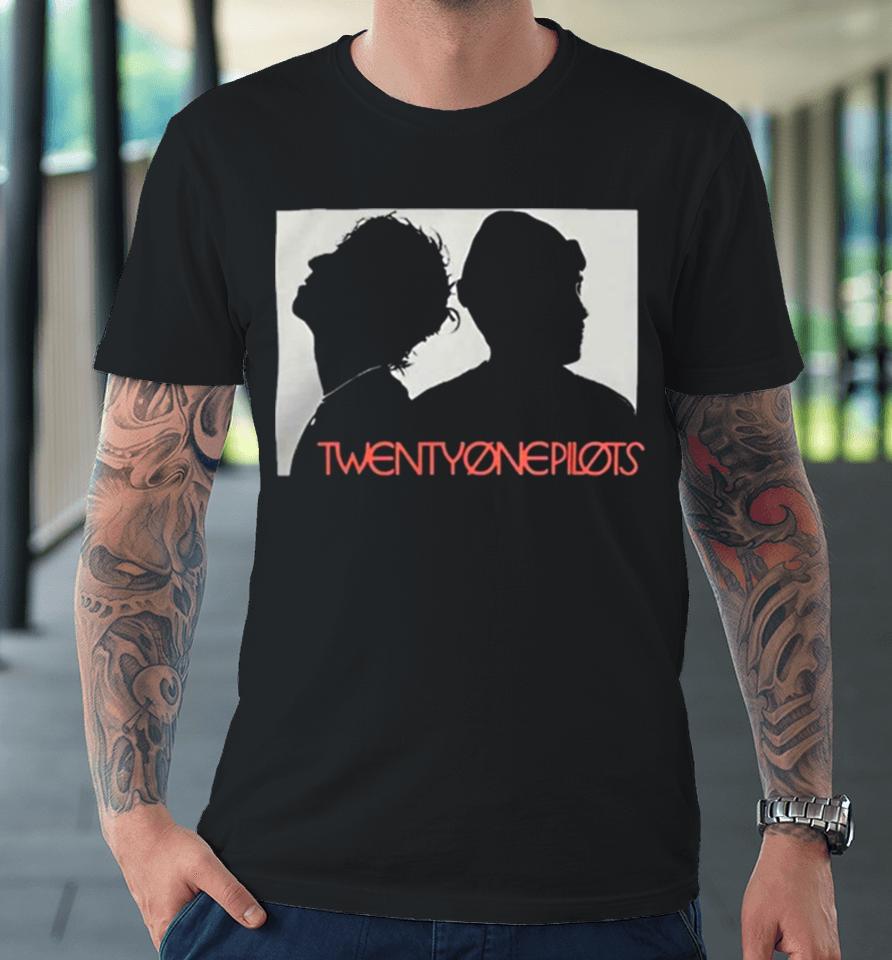 Twenty One Pilots Merch Silhouette Portraits Premium T-Shirt