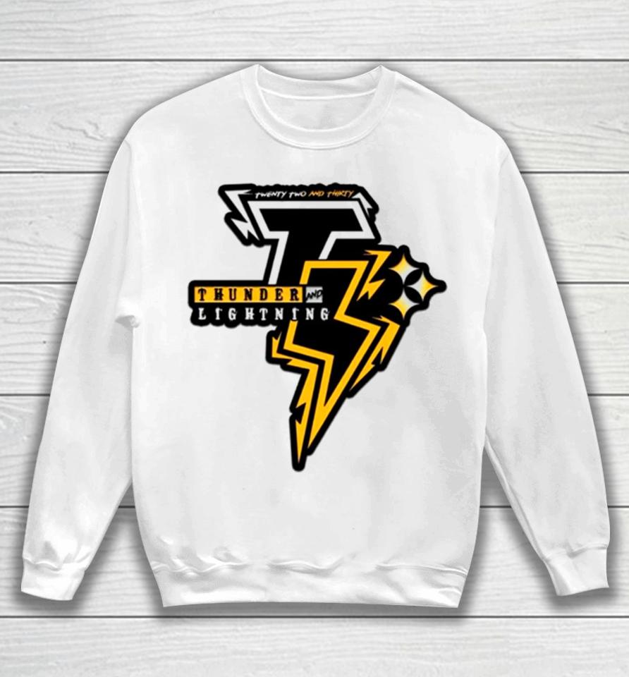 Twenty Two And Thirty Thunder And Lightning Sweatshirt