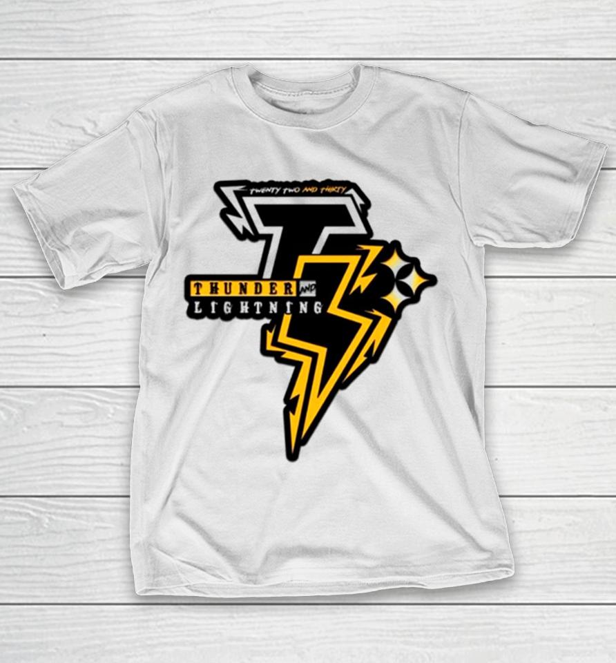 Twenty Two And Thirty Thunder And Lightning T-Shirt