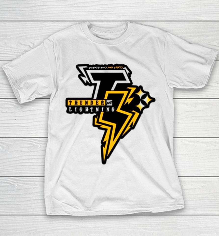 Twenty Two And Thirty Thunder And Lightning Youth T-Shirt