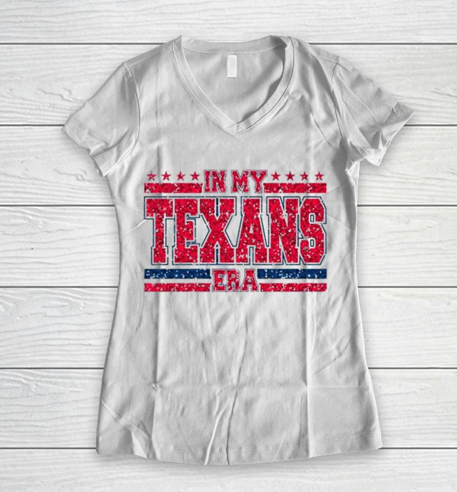 Twinkle In My Texans Era Nfl Football Women V-Neck T-Shirt
