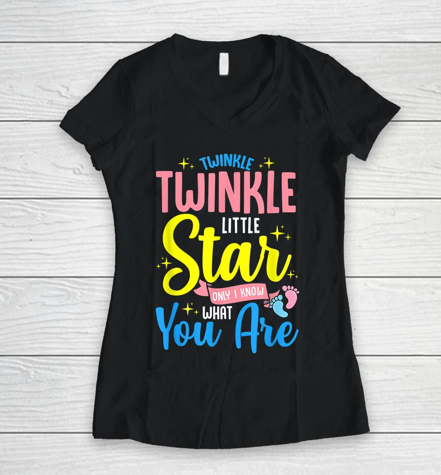 Twinkle Twinkle Little Star! Keeper Of The Gender Women V-Neck T-Shirt