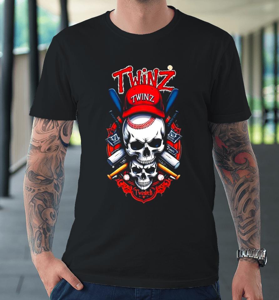 Twinz Skull Baseball 2024 Premium T-Shirt