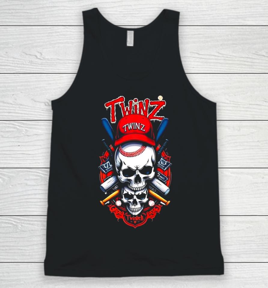 Twinz Skull Baseball 2024 Unisex Tank Top