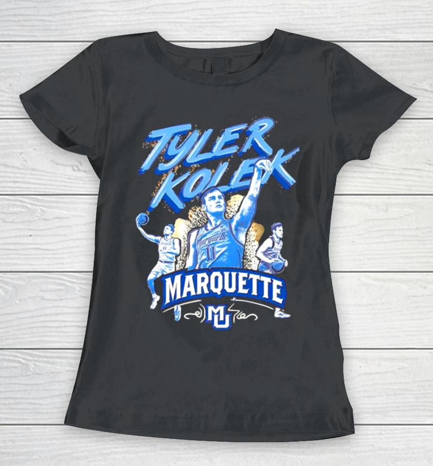Tyler Kolek Triple Threat Marquette Golden Eagles Women T-Shirt