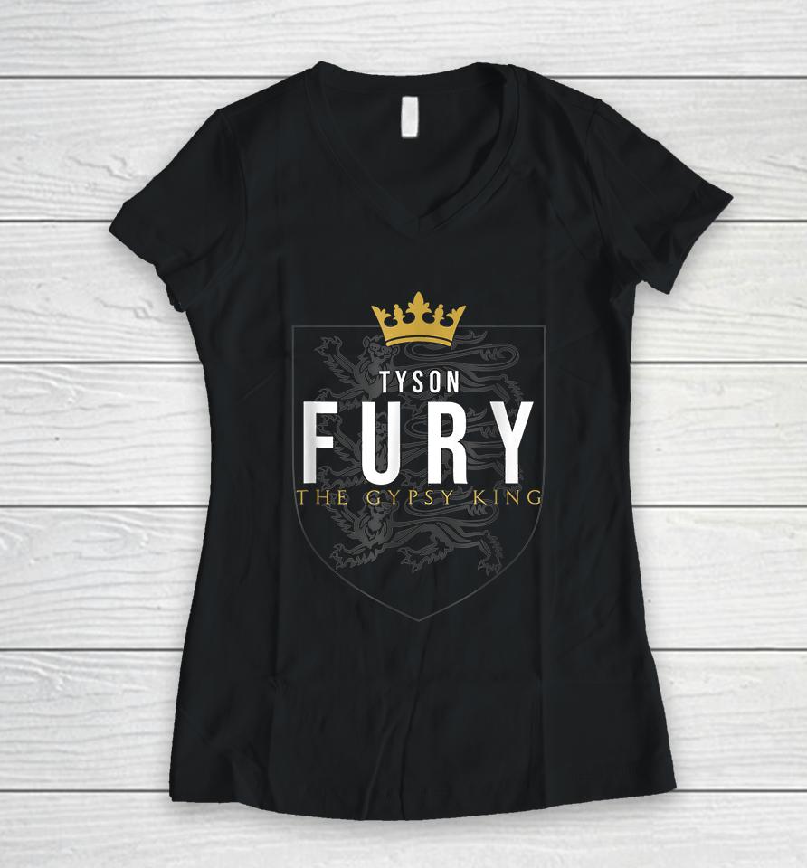 Tyson Fury The Gypsy King Women V-Neck T-Shirt