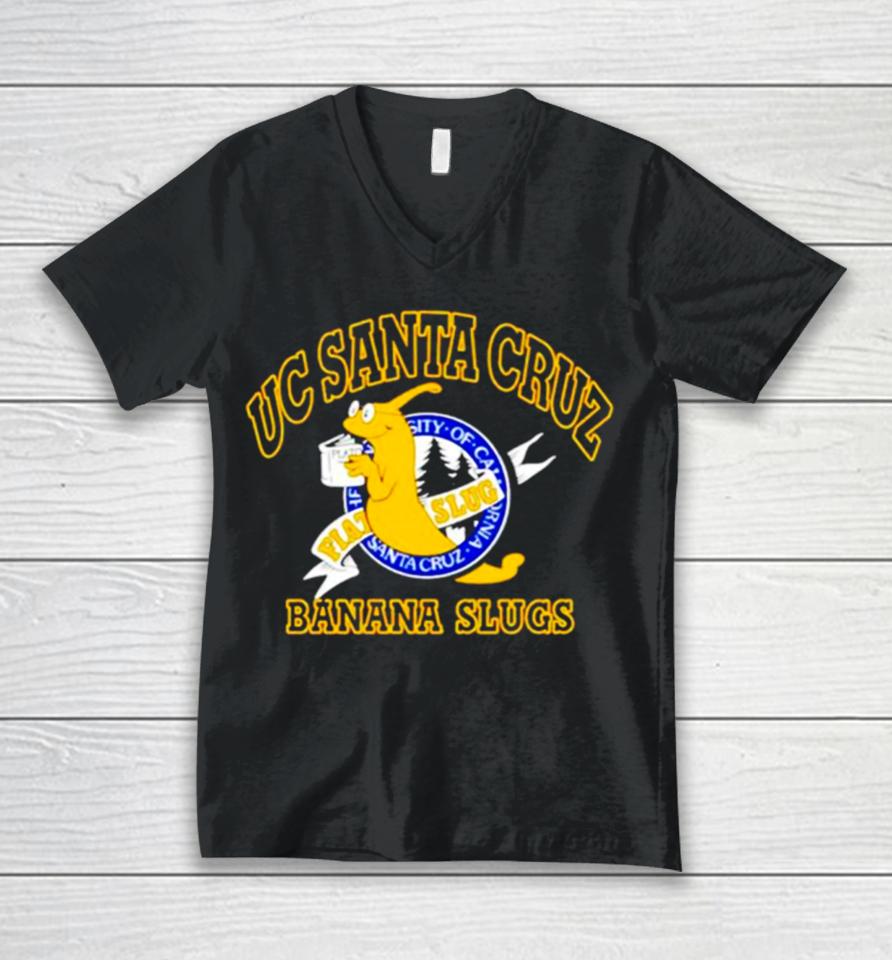 Uc Santa Cruz Banana Slugs Logo Unisex V-Neck T-Shirt