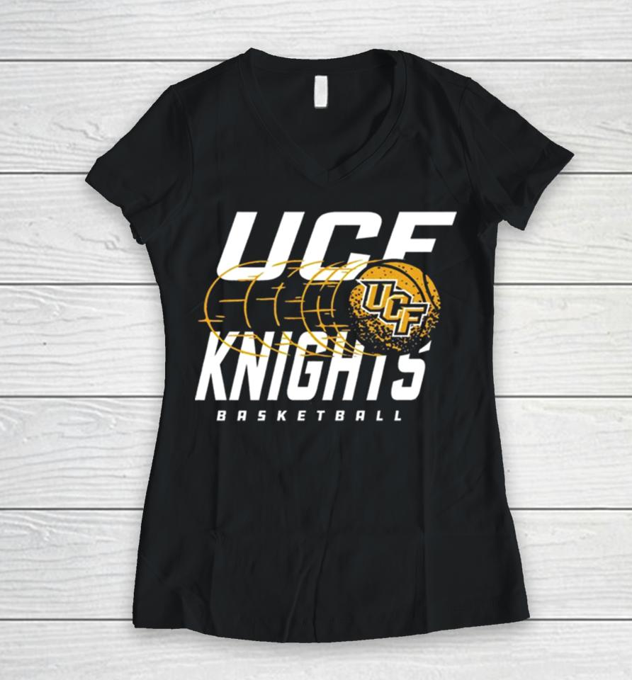 Ucf Knights Basketball Logo Women V-Neck T-Shirt