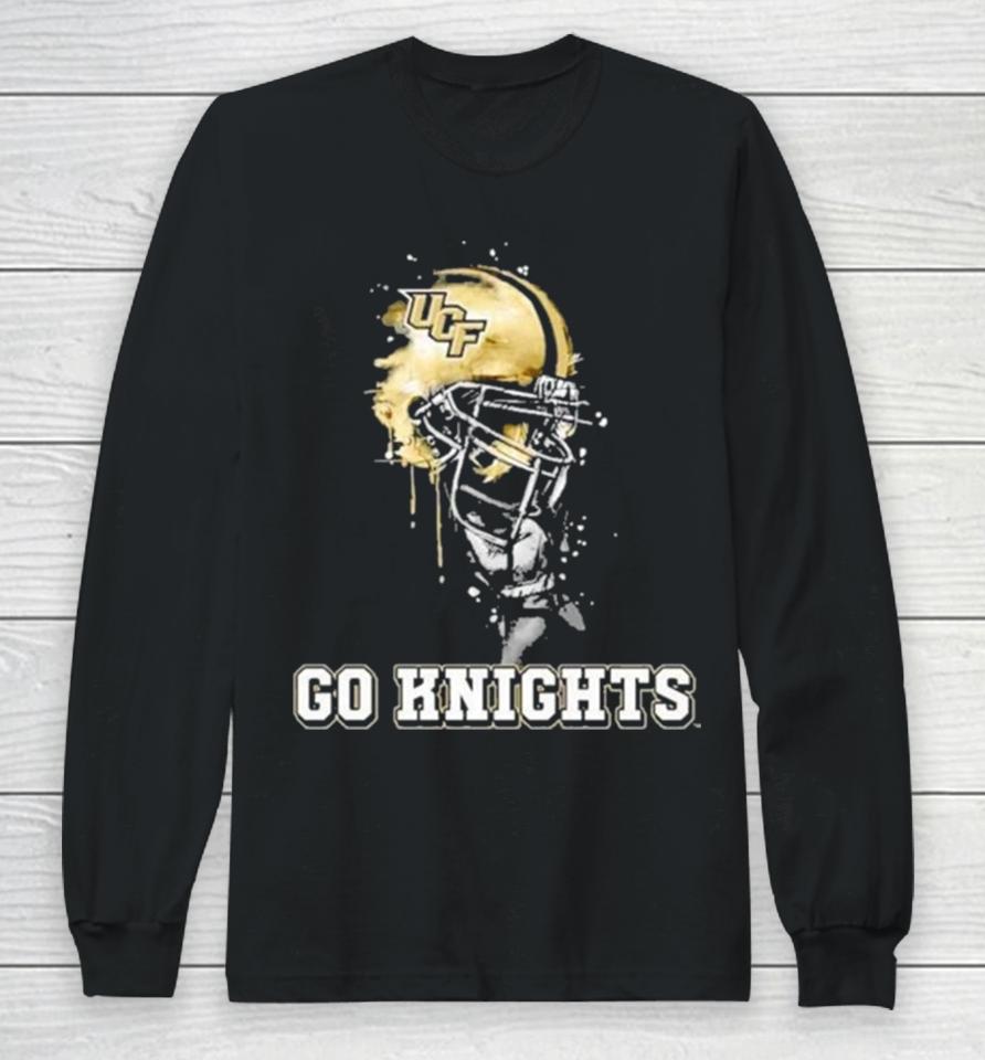 Ucf Knights Go Knights Rising Helmet Long Sleeve T-Shirt