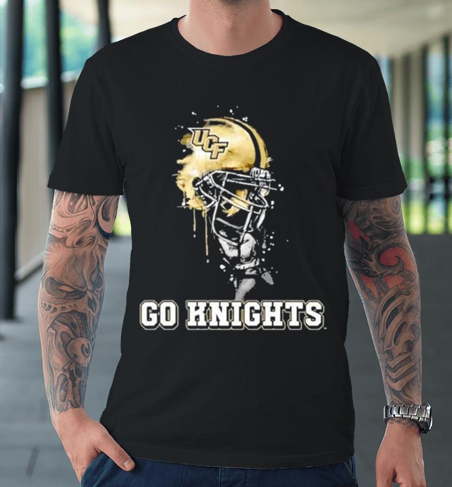 Ucf Knights Go Knights Rising Helmet Premium T-Shirt