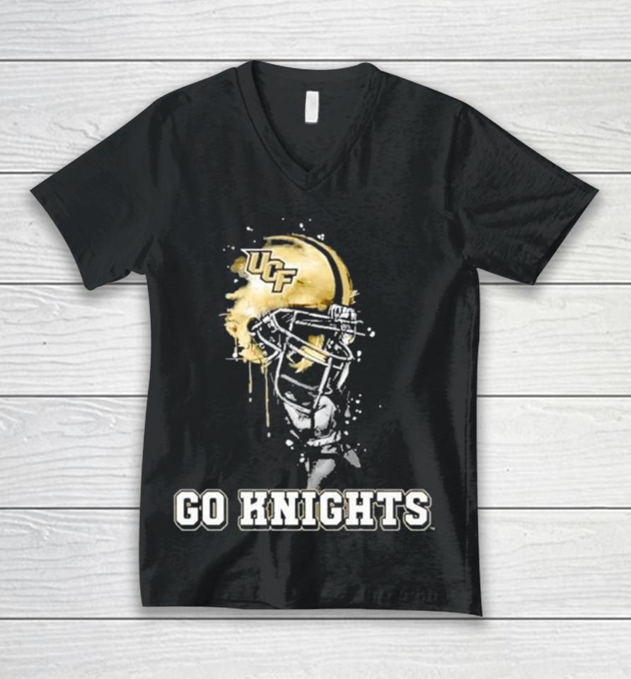 Ucf Knights Go Knights Rising Helmet Unisex V-Neck T-Shirt