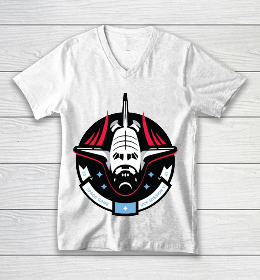 Ucf Knights Space Game Mission Logo Unisex V-Neck T-Shirt