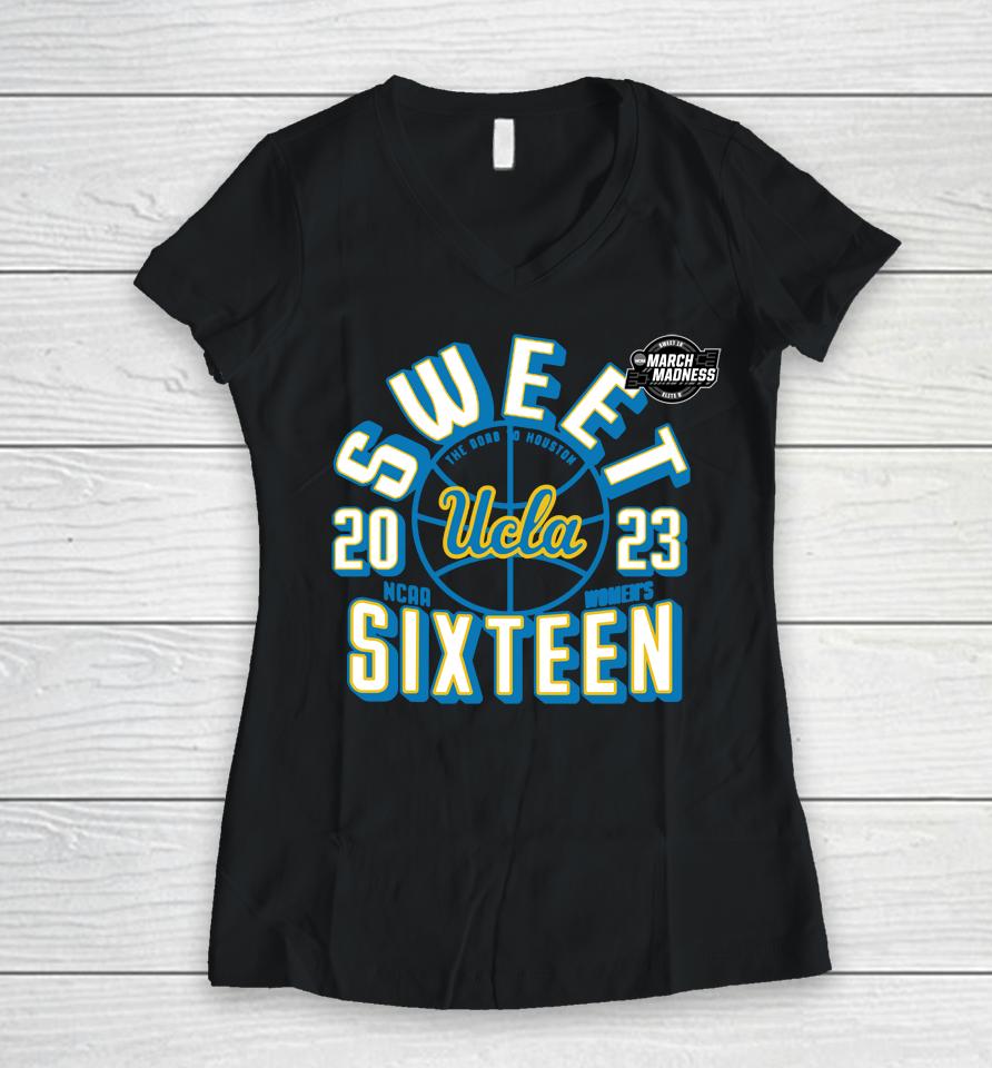 Ucla 2023 Sweet Sixteen Women's Basketball Women V-Neck T-Shirt
