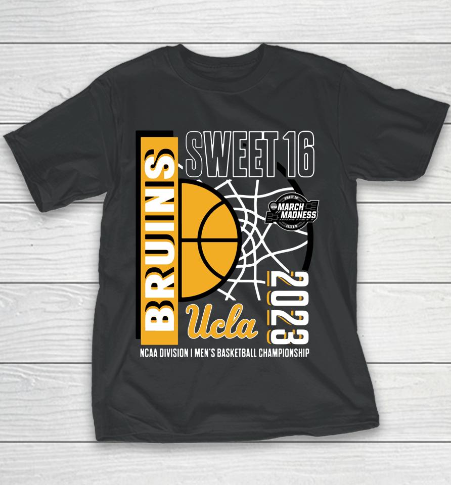 Ucla Bruins 2023 Ncaa Men's Basketball Tournament March Madness Sweet 16 Youth T-Shirt