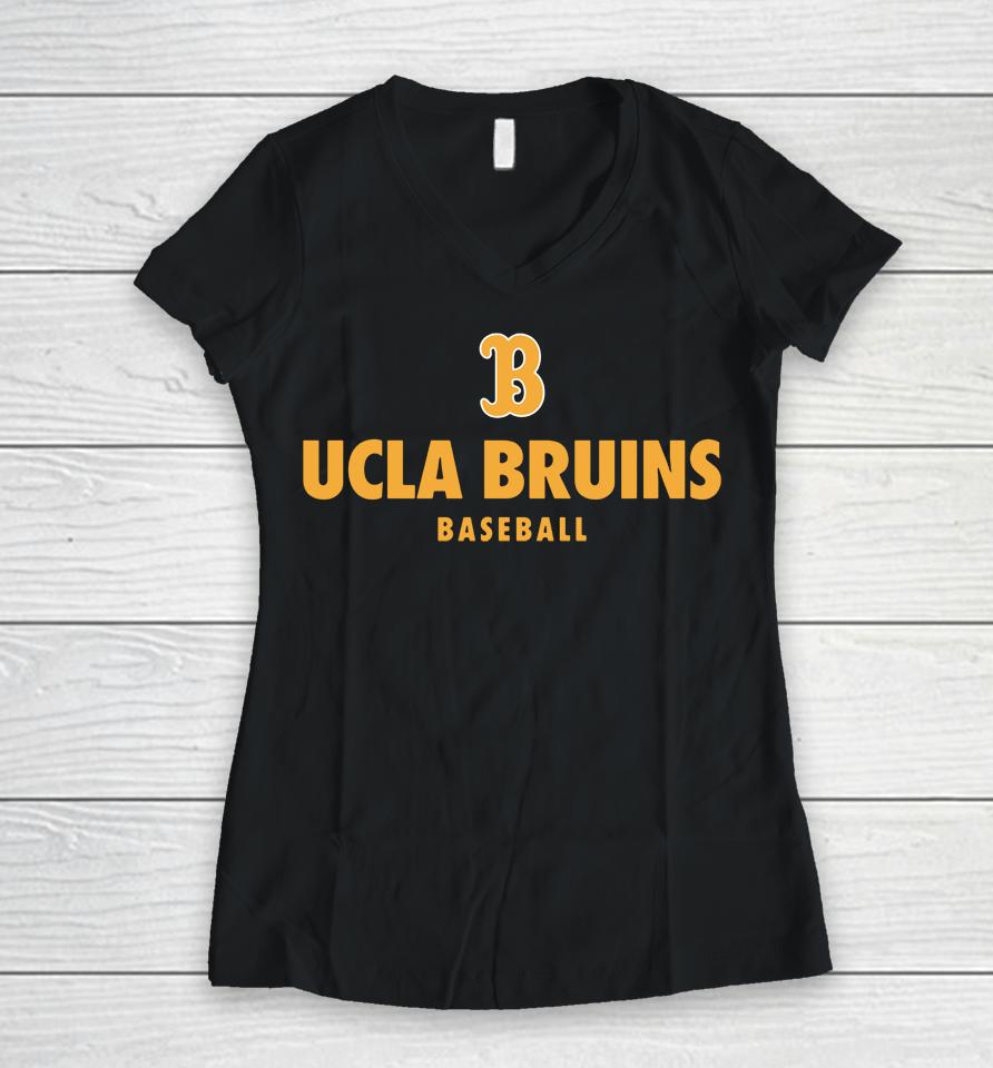 Ucla Bruins True Blue Dri-Fit Legend Baseball 2023 Women V-Neck T-Shirt