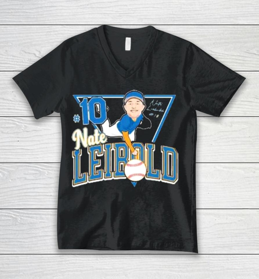 Ucla Pitcher Nate Leibold Signature Unisex V-Neck T-Shirt