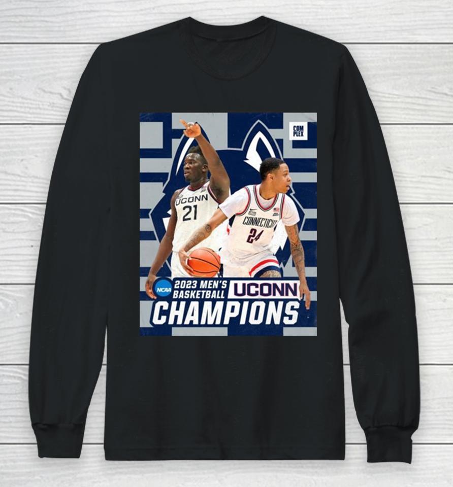 Uconn Huskies 2023 Men’s Basketball Champions Long Sleeve T-Shirt
