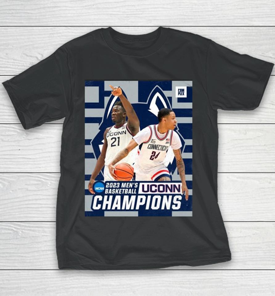 Uconn Huskies 2023 Men’s Basketball Champions Youth T-Shirt