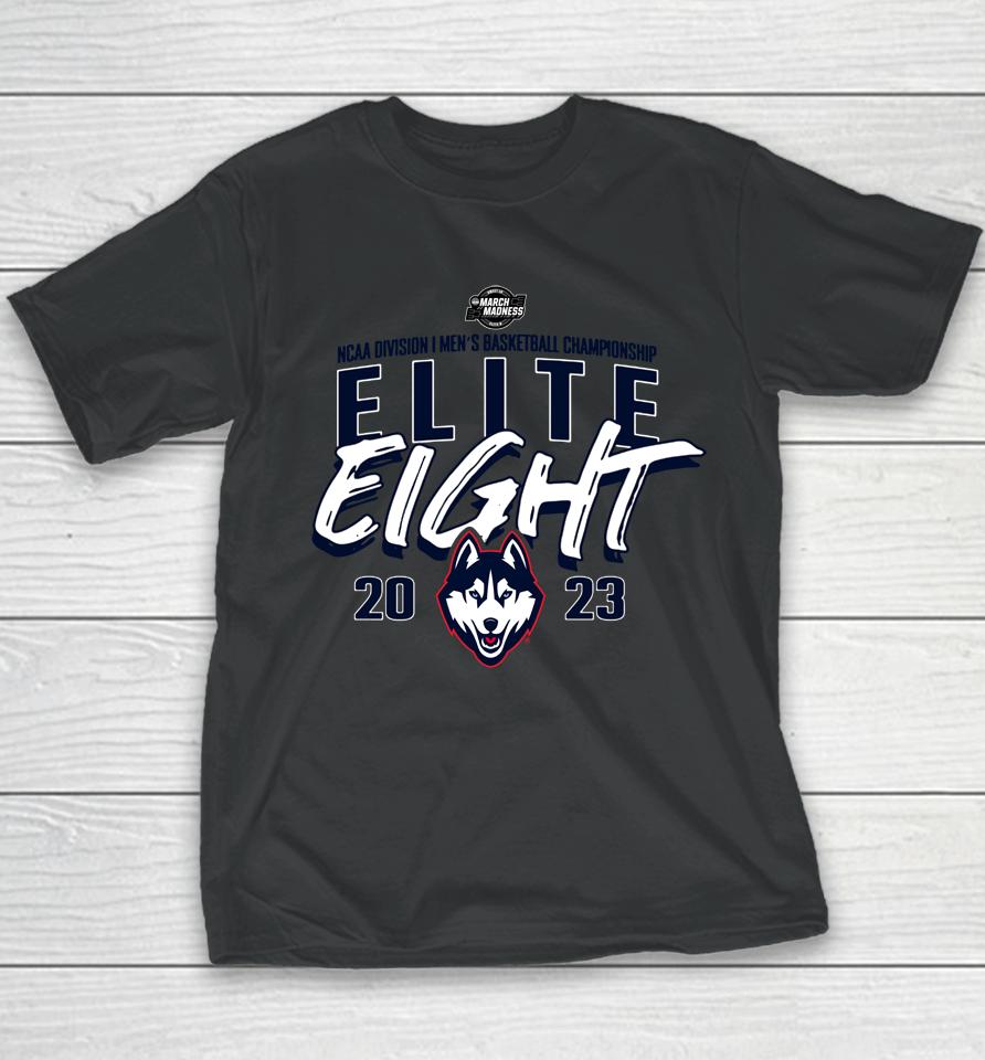 Uconn Huskies 2023 Ncaa Men's Basketball Tournament March Madness Elite Eight Team Youth T-Shirt