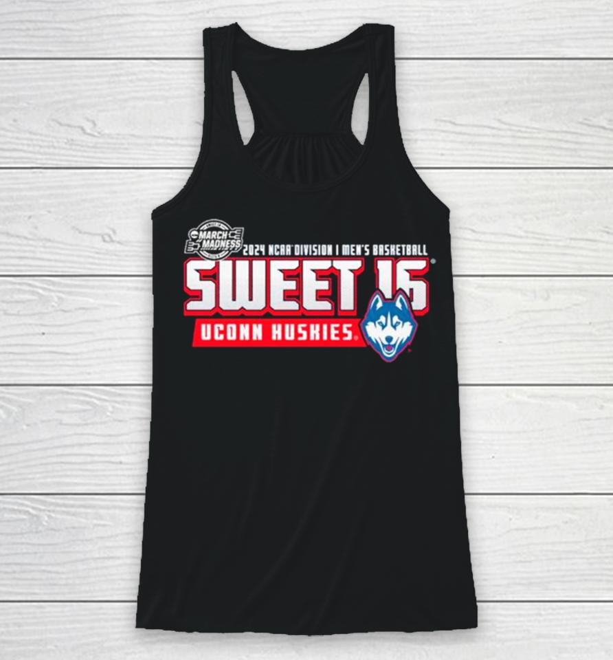 Uconn Huskies 2024 Ncaa Division I Men’s Basketball Sweet 16 March Madness Racerback Tank