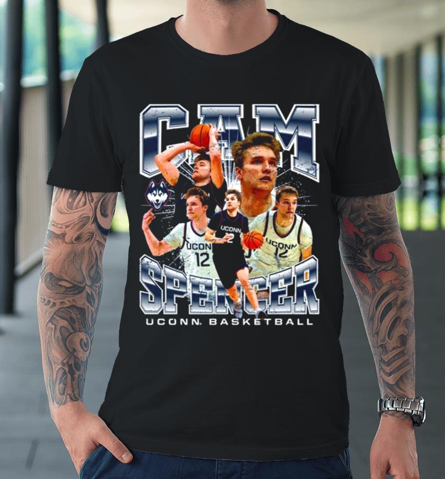 Uconn Huskies 2024 Ncaa Men’s Basketball Cameron Spencer 2023 – 2024 Post Season Premium T-Shirt
