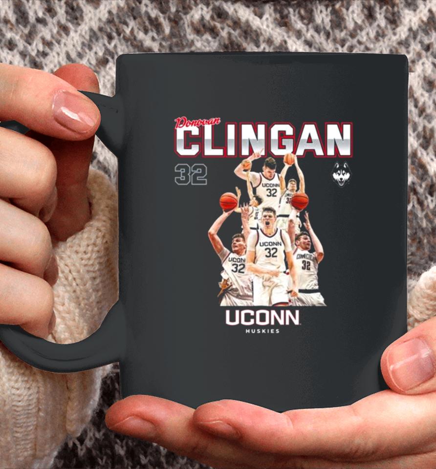 Uconn Huskies 2024 Ncaa Men’s Basketball Donovan Clingan 2023 – 2024 Post Season Coffee Mug