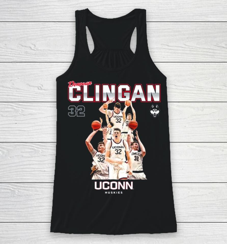 Uconn Huskies 2024 Ncaa Men’s Basketball Donovan Clingan 2023 – 2024 Post Season Racerback Tank