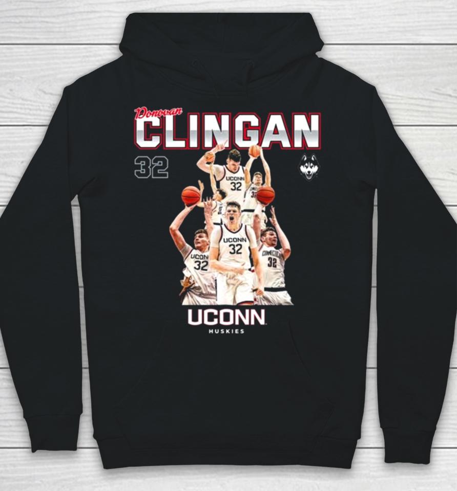Uconn Huskies 2024 Ncaa Men’s Basketball Donovan Clingan 2023 – 2024 Post Season Hoodie