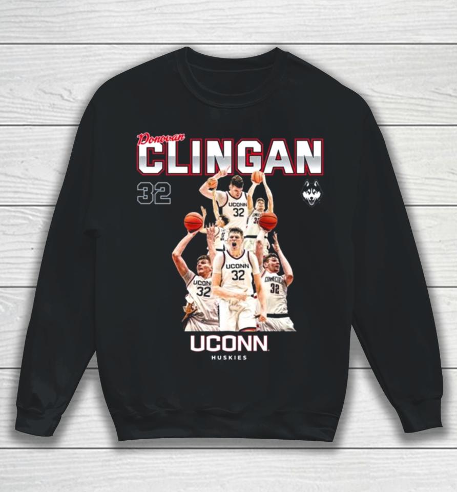 Uconn Huskies 2024 Ncaa Men’s Basketball Donovan Clingan 2023 – 2024 Post Season Sweatshirt