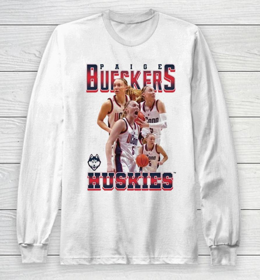 Uconn Huskies 2024 Ncaa Men’s Basketball Paige Bueckers 2023 – 2024 Post Season Long Sleeve T-Shirt