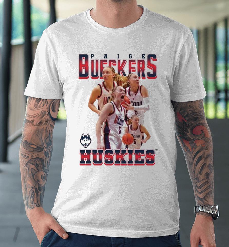 Uconn Huskies 2024 Ncaa Men’s Basketball Paige Bueckers 2023 – 2024 Post Season Premium T-Shirt