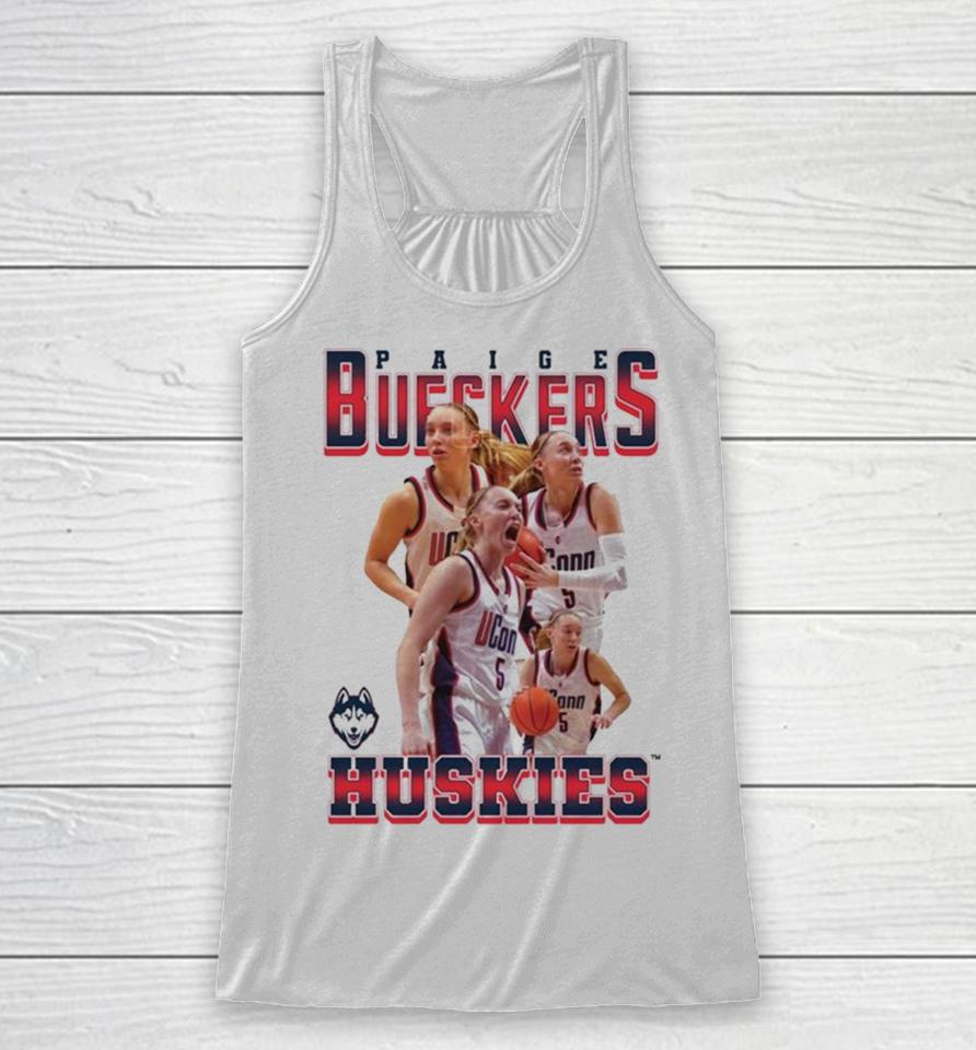 Uconn Huskies 2024 Ncaa Men’s Basketball Paige Bueckers 2023 – 2024 Post Season Racerback Tank