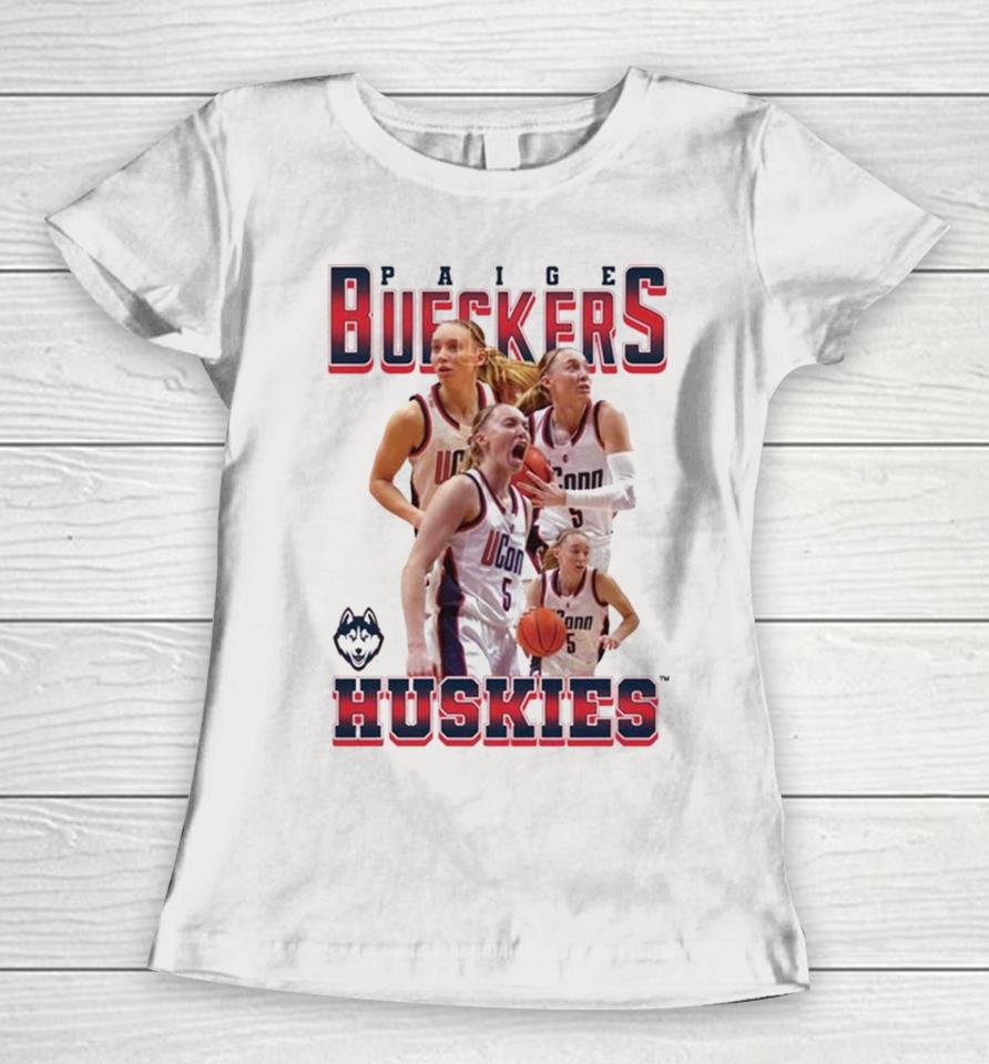 Uconn Huskies 2024 Ncaa Men’s Basketball Paige Bueckers 2023 – 2024 Post Season Women T-Shirt