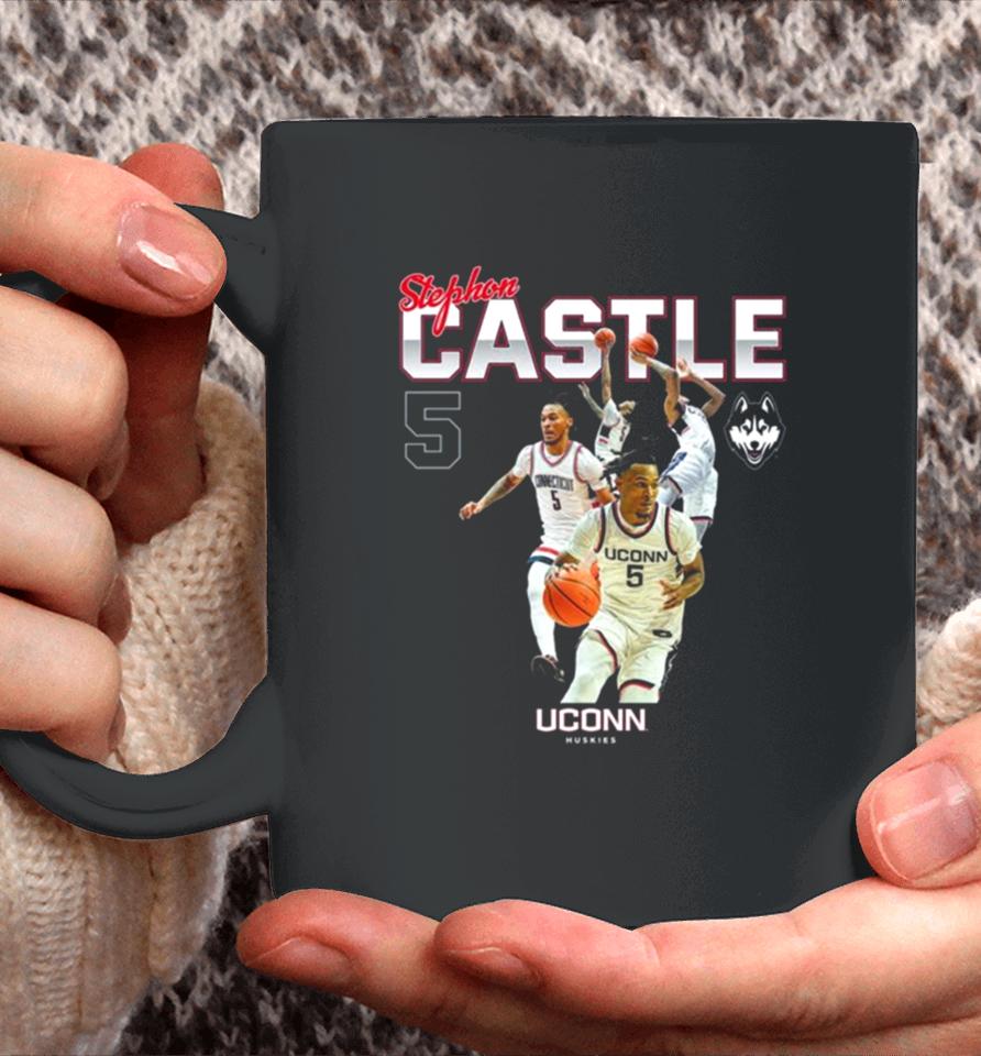 Uconn Huskies 2024 Ncaa Men’s Basketball Stephon Castle 2023 – 2024 Post Season Coffee Mug