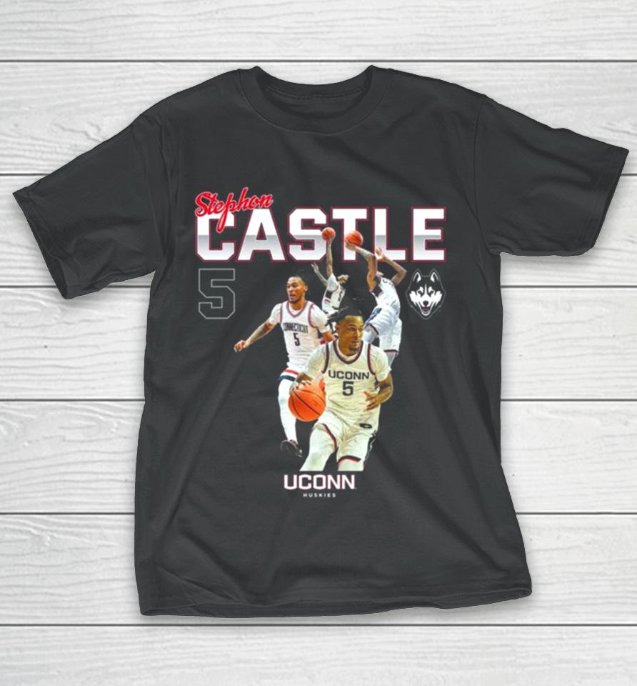 Uconn Huskies 2024 Ncaa Men’s Basketball Stephon Castle 2023 – 2024 Post Season T-Shirt