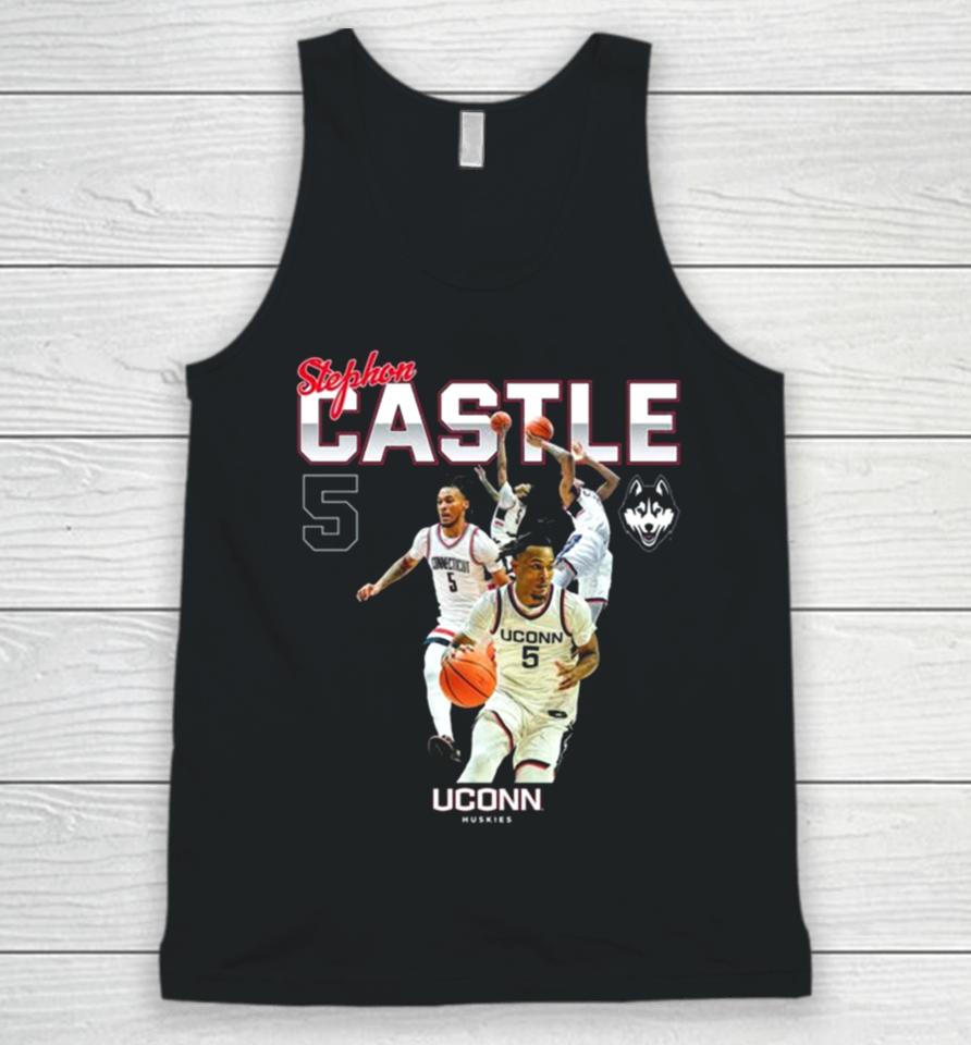 Uconn Huskies 2024 Ncaa Men’s Basketball Stephon Castle 2023 – 2024 Post Season Unisex Tank Top
