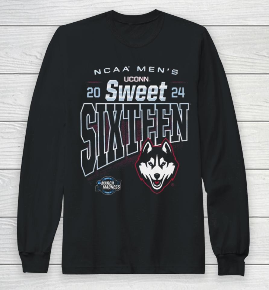 Uconn Huskies 2024 Ncaa Men’s Basketball Sweet Sixteen Long Sleeve T-Shirt