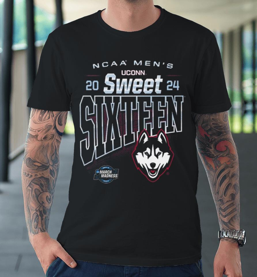 Uconn Huskies 2024 Ncaa Men’s Basketball Sweet Sixteen Premium T-Shirt