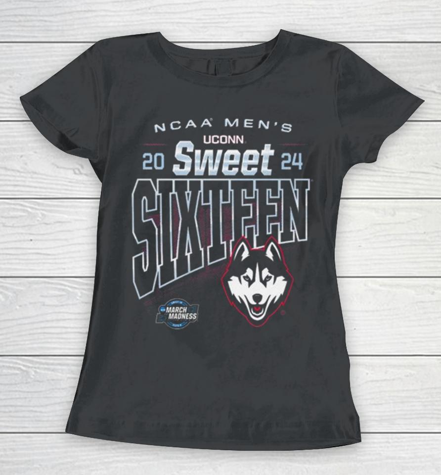 Uconn Huskies 2024 Ncaa Men’s Basketball Sweet Sixteen Women T-Shirt