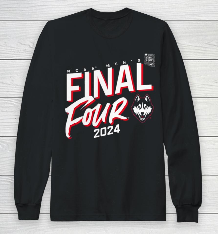Uconn Huskies 2024 Ncaa Men’s Basketball Tournament March Madness Final Four Elite Pursuit Long Sleeve T-Shirt