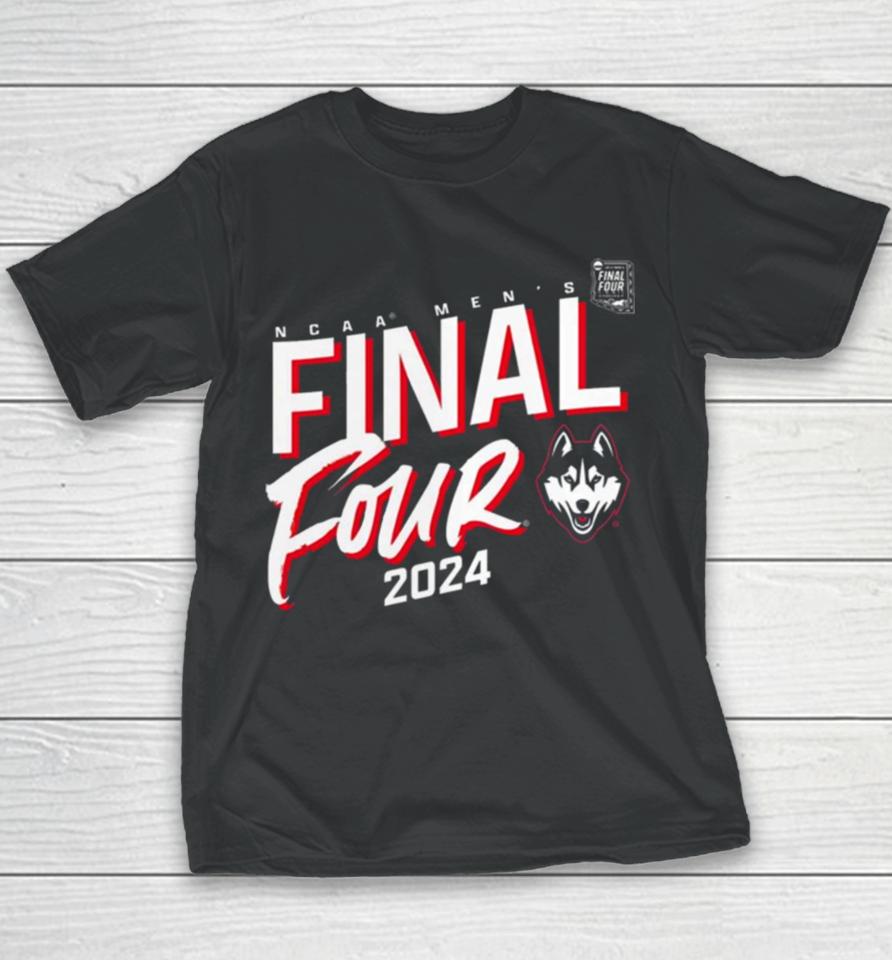 Uconn Huskies 2024 Ncaa Men’s Basketball Tournament March Madness Final Four Elite Pursuit Youth T-Shirt
