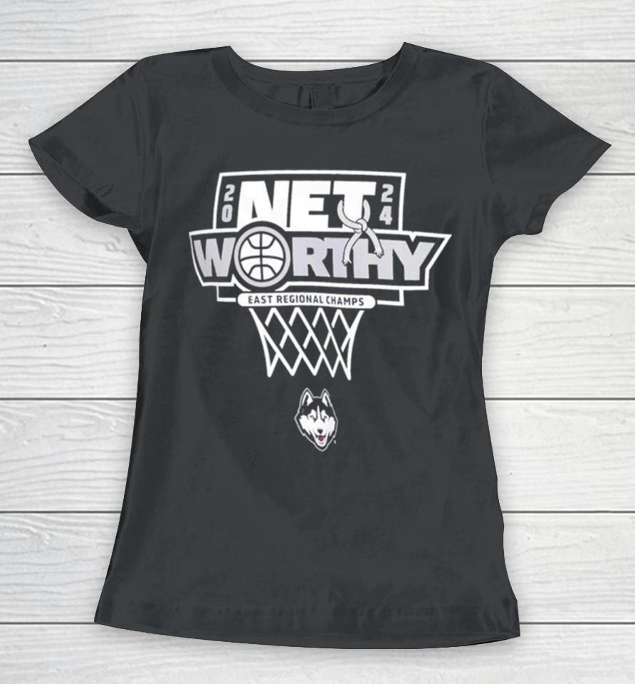 Uconn Huskies 2024 Ncaa Men’s Basketball Tournament March Madness Final Four Locker Room Women T-Shirt