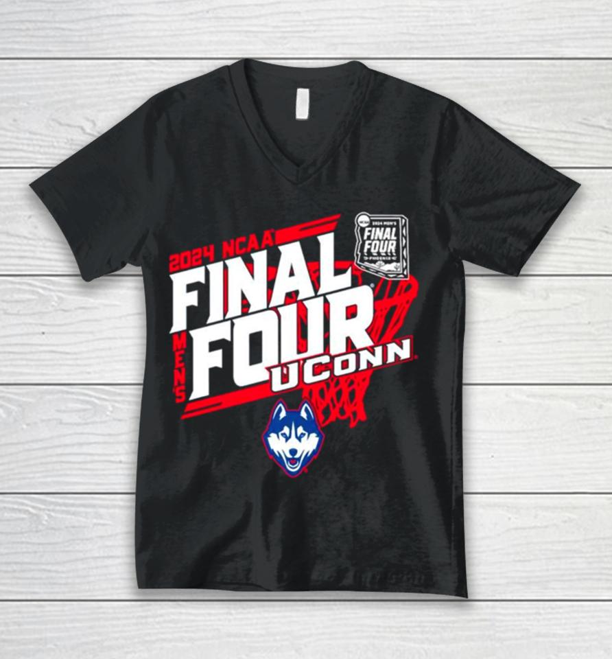 Uconn Huskies 2024 Ncaa Men’s Final Four Unisex V-Neck T-Shirt