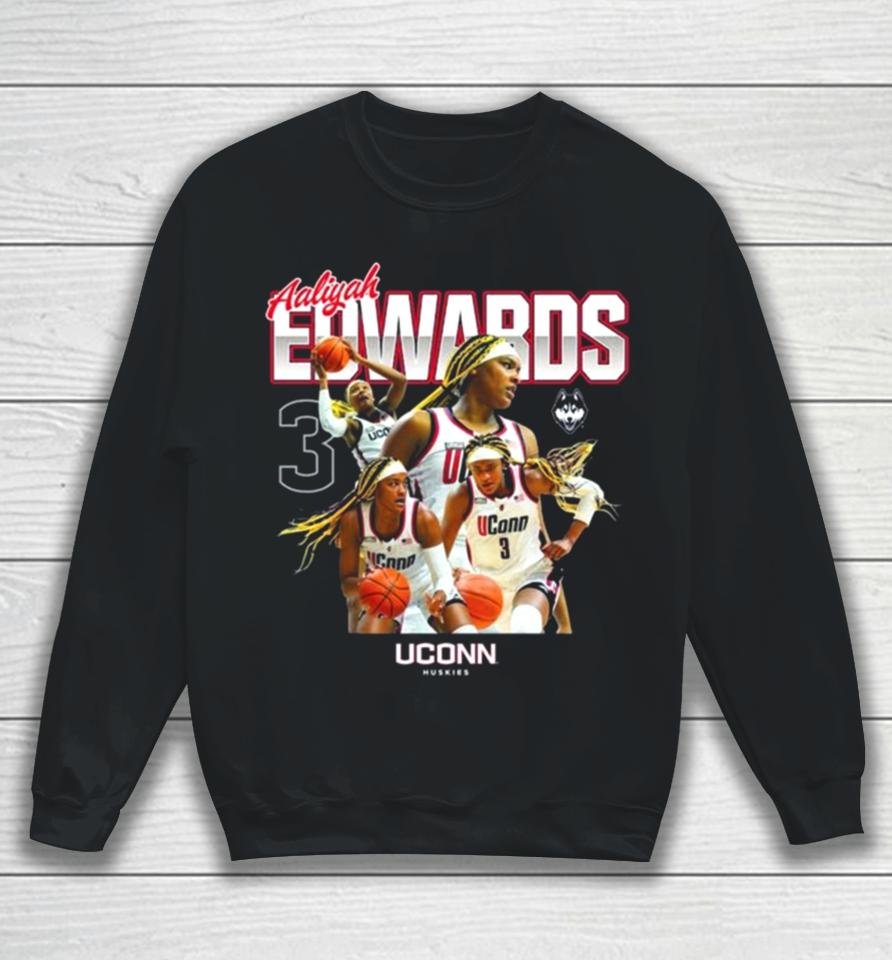 Uconn Huskies 2024 Ncaa Women’s Basketball Aaliyah Edwards 2023 – 2024 Post Season Sweatshirt