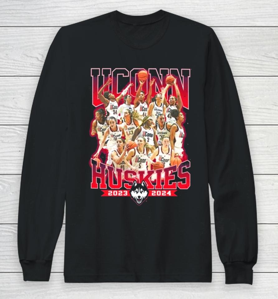 Uconn Huskies 2024 Ncaa Women’s Basketball Tournament Official 2023 – 2024 Post Season Long Sleeve T-Shirt