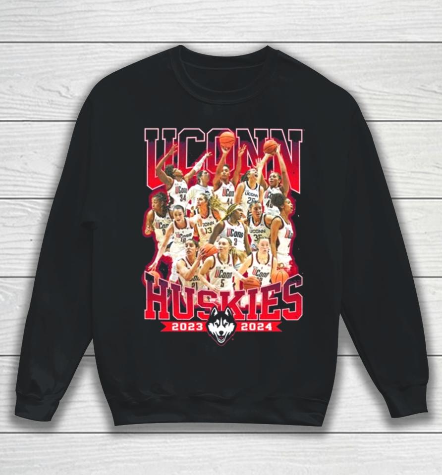 Uconn Huskies 2024 Ncaa Women’s Basketball Tournament Official 2023 – 2024 Post Season Sweatshirt