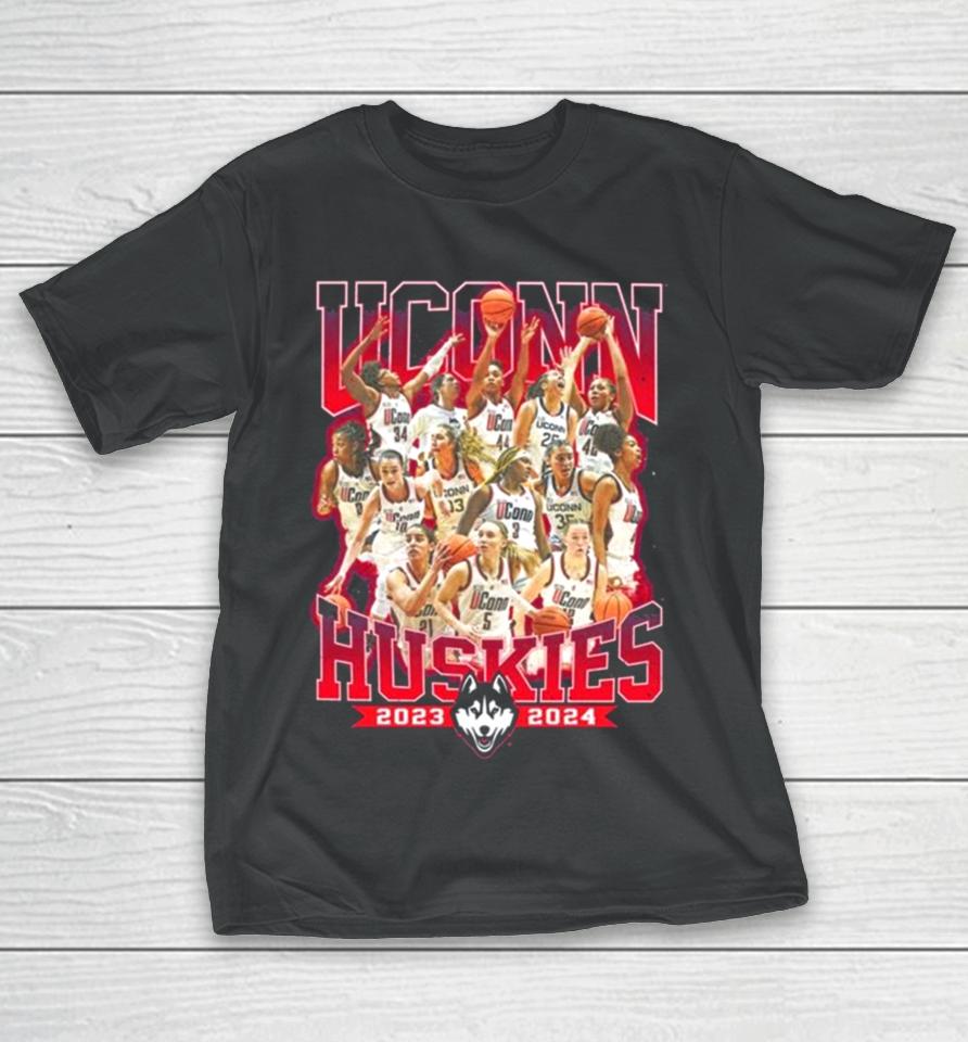 Uconn Huskies 2024 Ncaa Women’s Basketball Tournament Official 2023 – 2024 Post Season T-Shirt