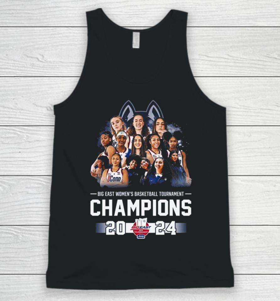 Uconn Huskies Big East Women’s Basketball Tournament Champions 2024 All Players Unisex Tank Top