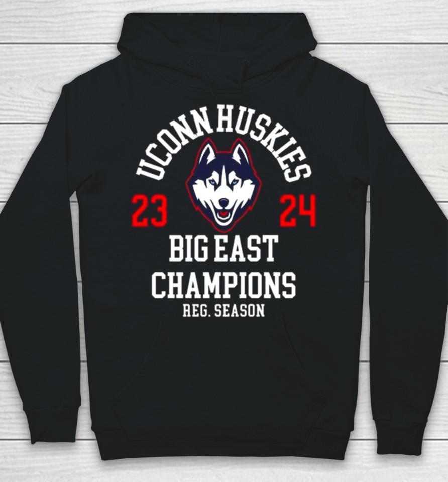 Uconn Huskies Men’s Basketball 2023 2024 Big East Champions Regular Season Hoodie