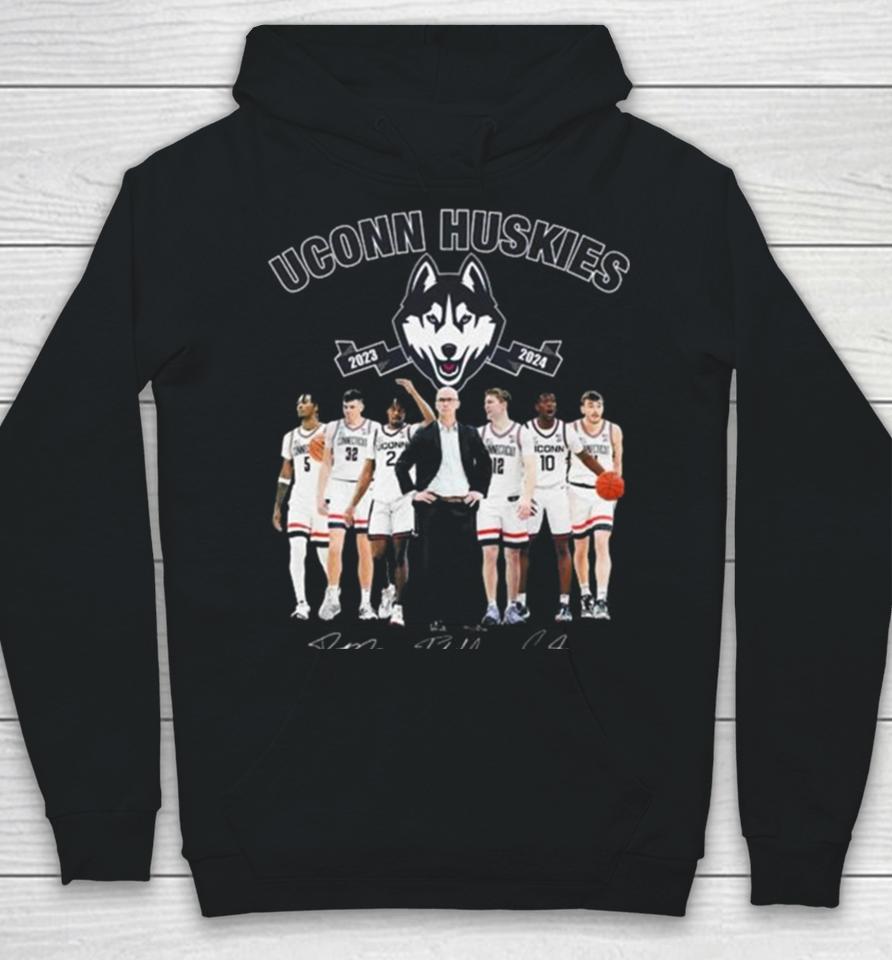 Uconn Huskies Men’s Basketball 2023 2024 Signatures Hoodie